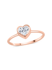 Heart Lab Diamond Ring