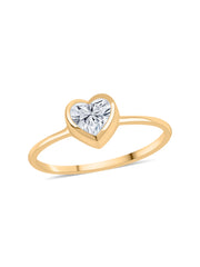 Heart Lab Diamond Ring 