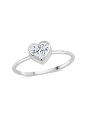 Heart Lab Diamond Ring