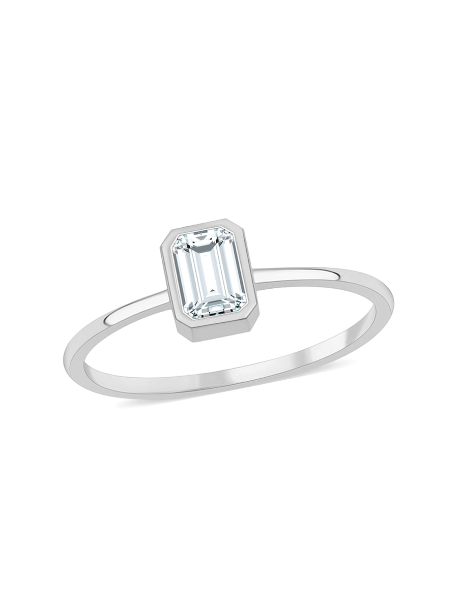 Stylish Solitaire Lab Diamond Ring