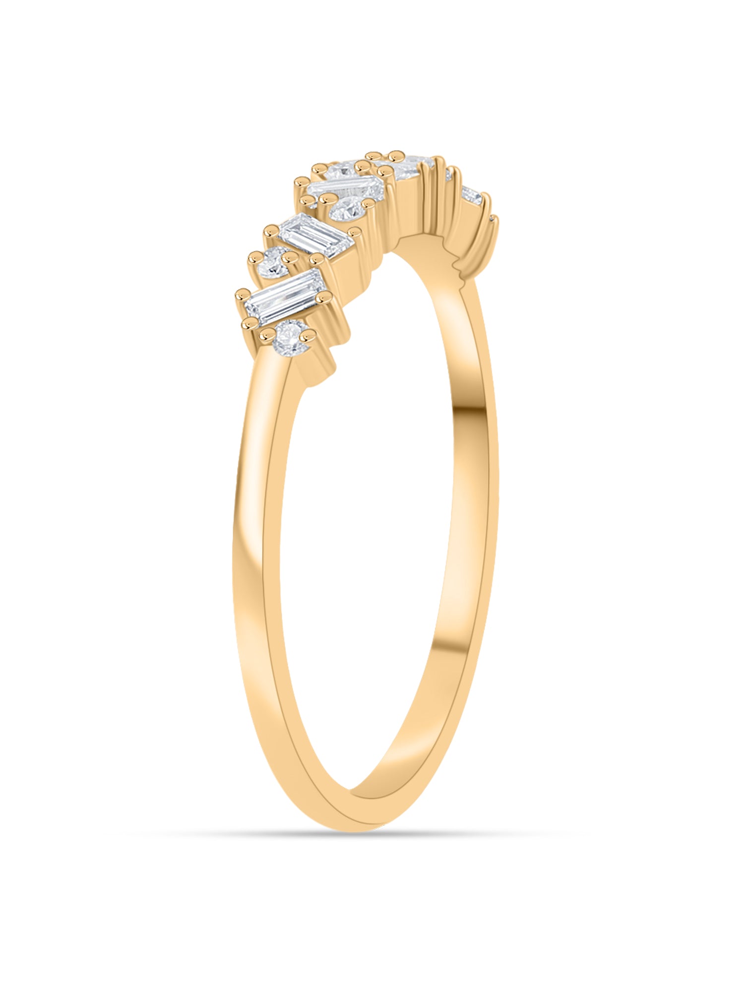 14k Gold Ring with Lab Grown Diamond for Engagement and Wedding