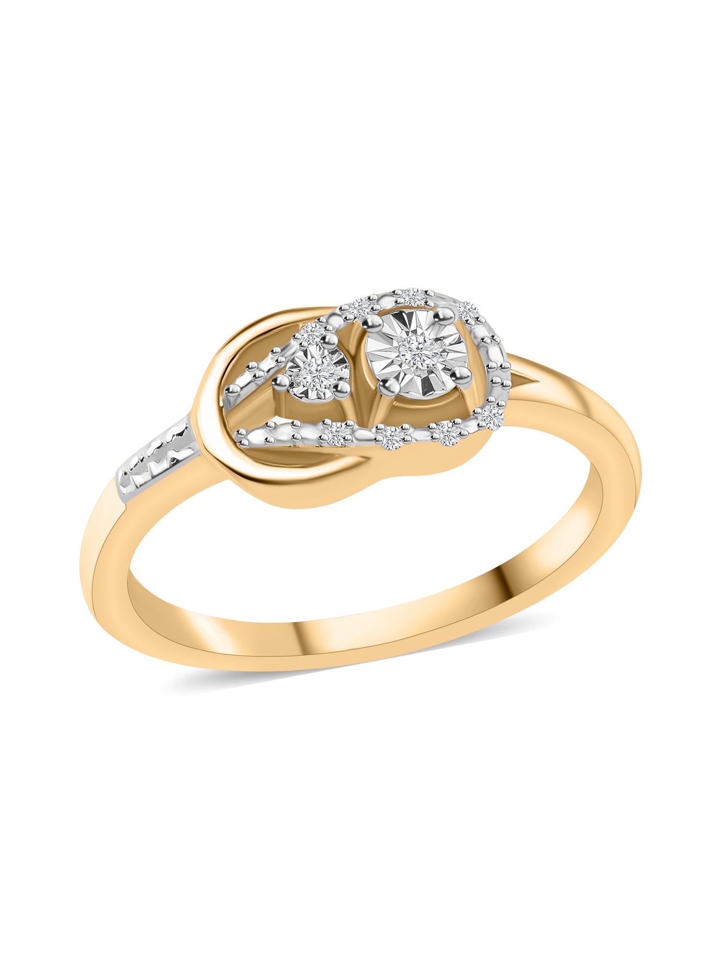 Lab Diamond Infinity Gold Ring