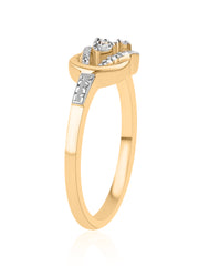 Lab Diamond Infinity Gold Ring-1