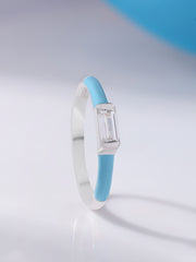 Enameled Band Ring for women-3