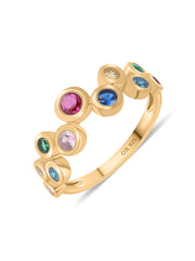 Color Pops Gold Ring For Women-1