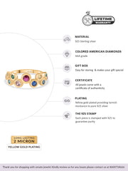 Color Pops Gold Ring For Women-5