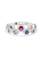 Color Pops Silver Ring For Women