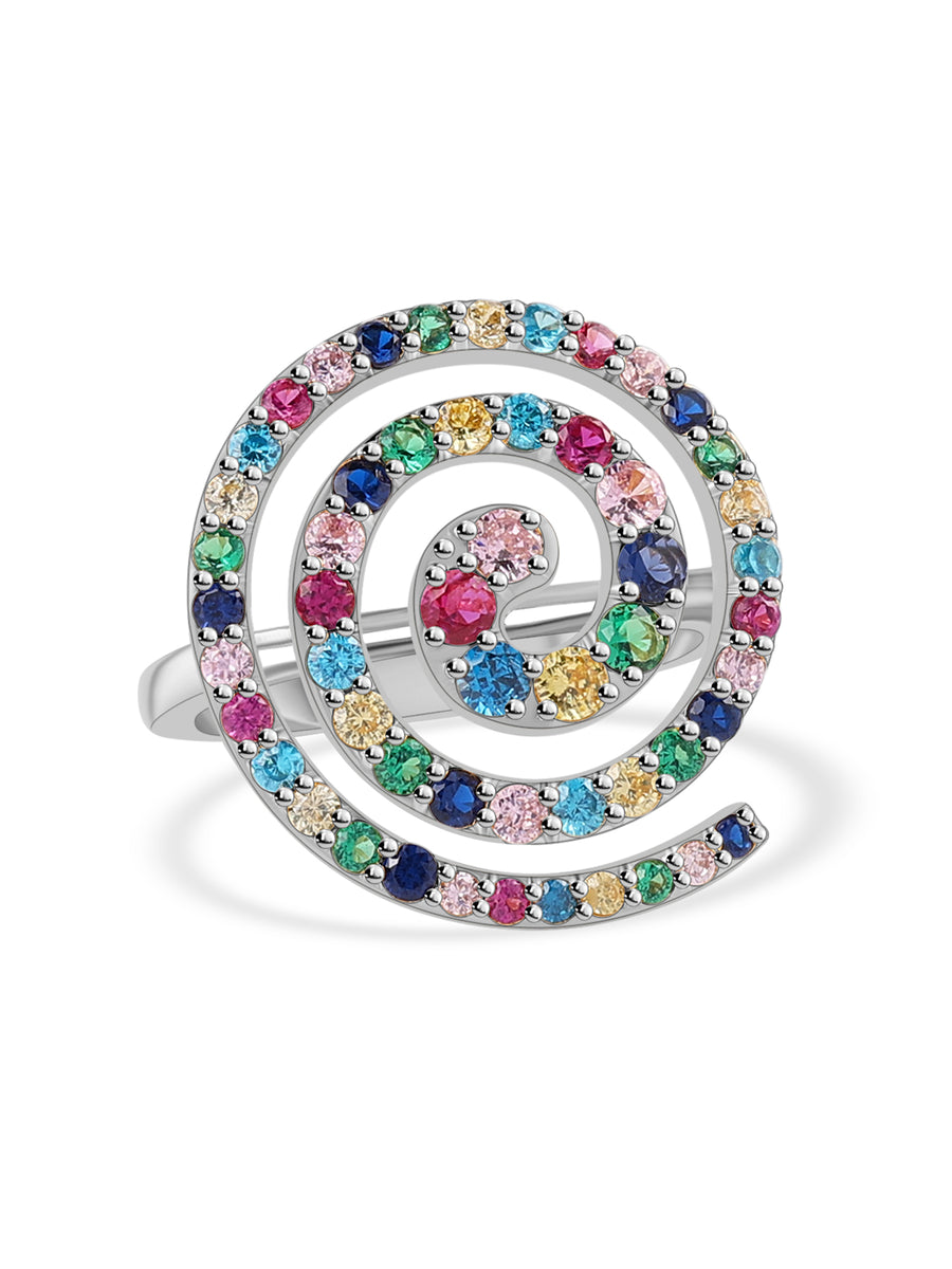 Color Pops Multicolor Cocktail Ring