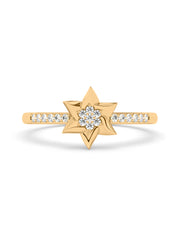 Starry Diamond Ring In Yellow Gold_1