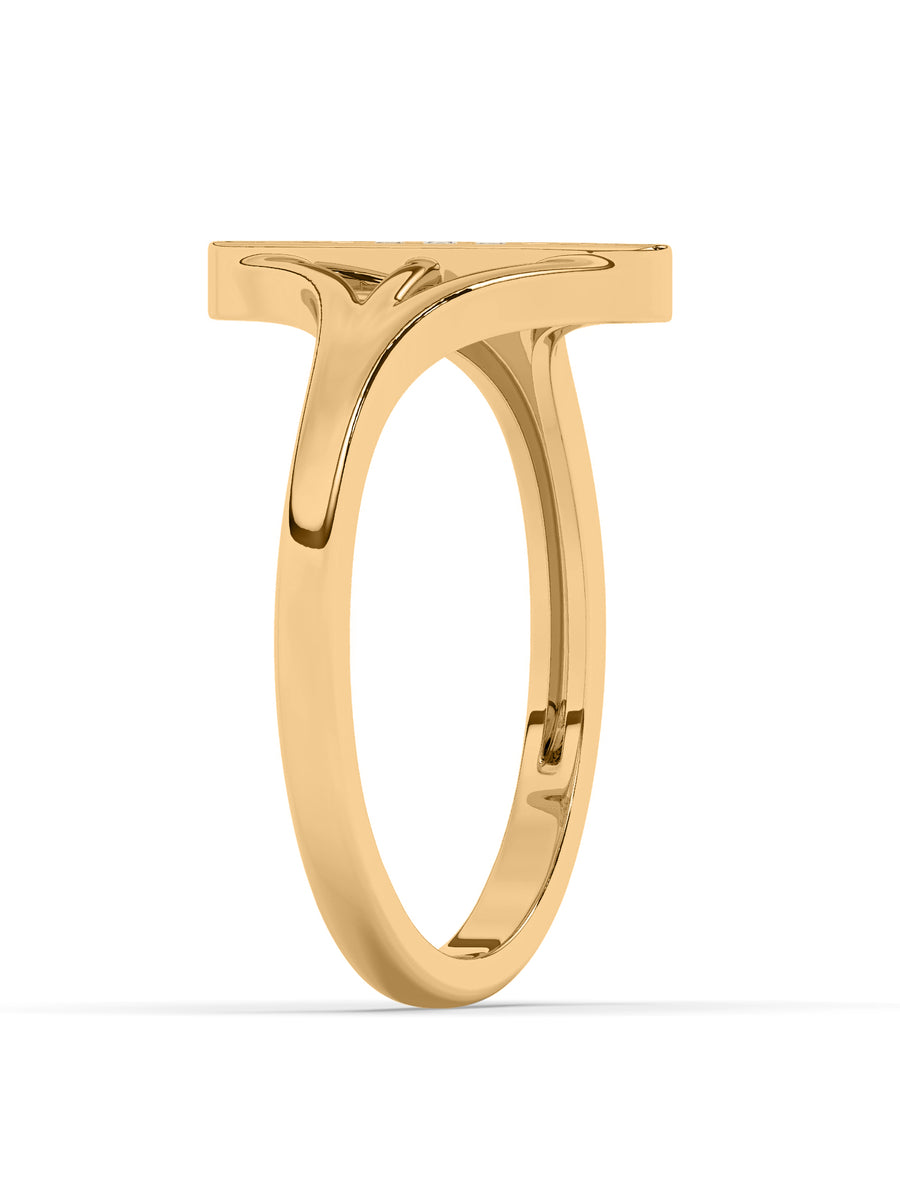 Diamond Bar Ring In Yellow Gold_3