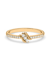 Diamond Engagement Ring In Yellow Gold_1