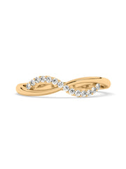 Infinity Diamond Ring In Yellow Gold_1