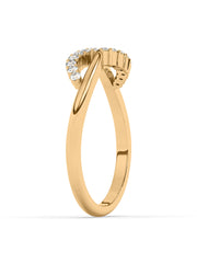 Infinity Diamond Ring In Yellow Gold_3