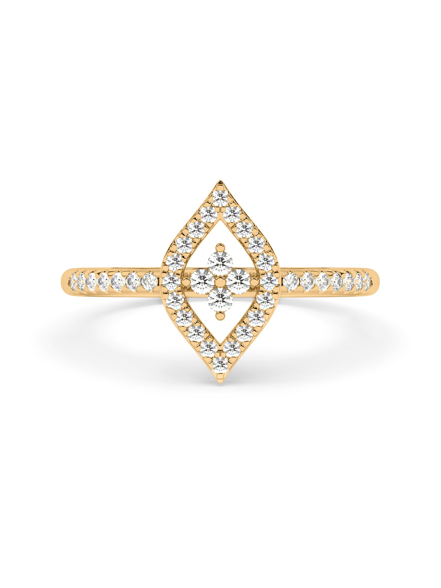 Glory Diamond Ring In yellow Gold_1