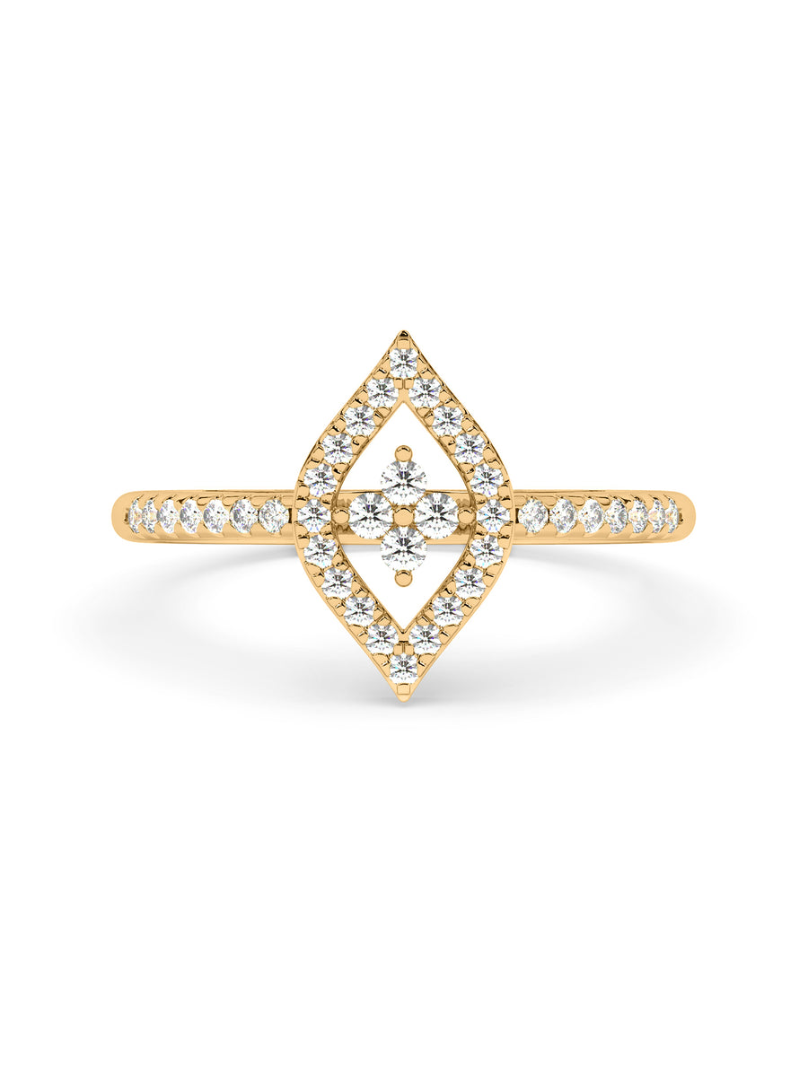 Glory Diamond Ring In yellow Gold_1