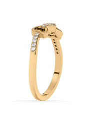 Bow Diamond Ring In Yellow Gold_3