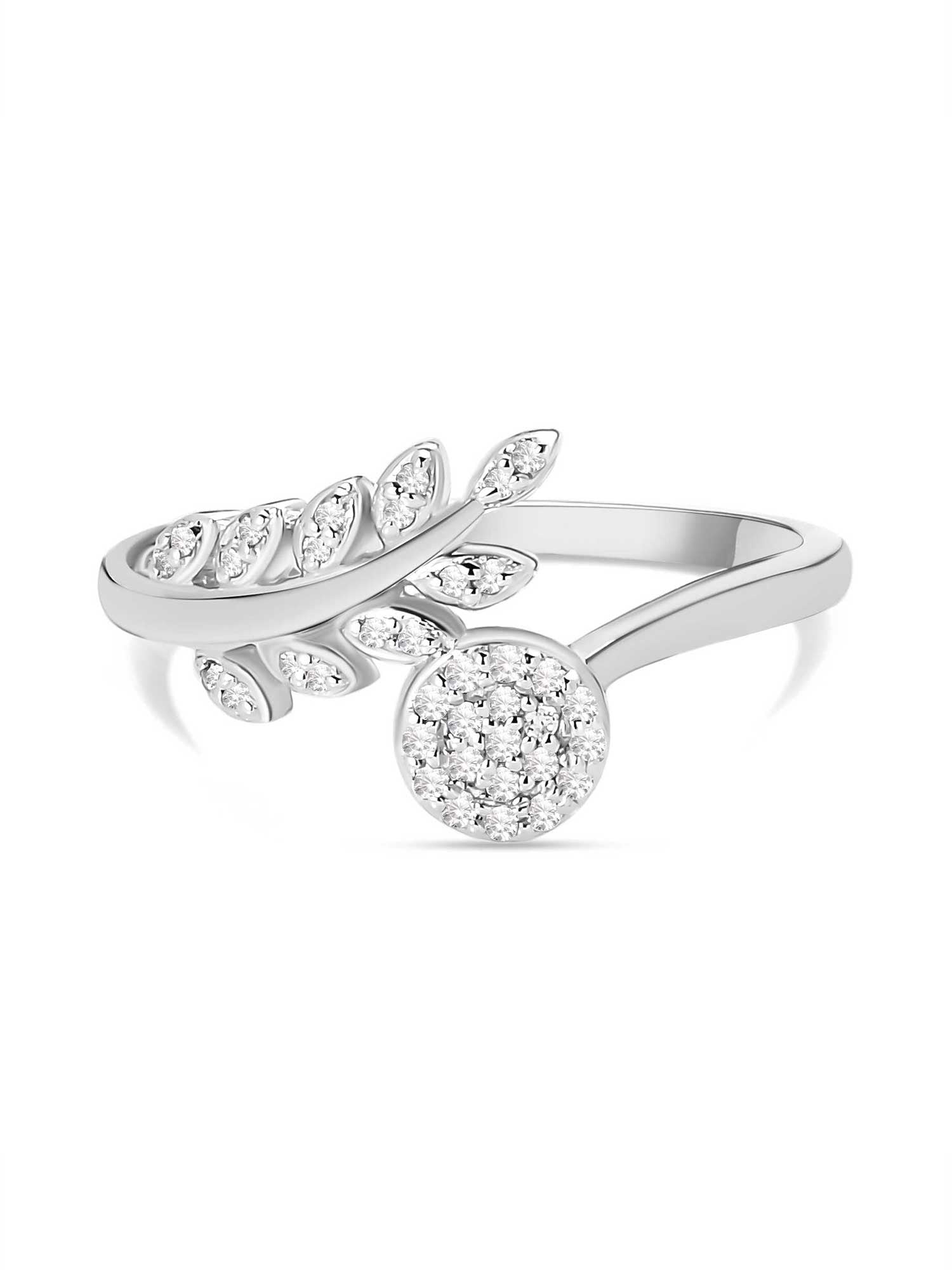 Leaf Band Ring For Women-2