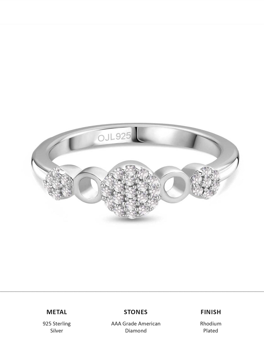 Alluring Diamond Look Ring For Women-4