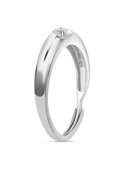 Adjustable Solitaire Band Ring For Men-3