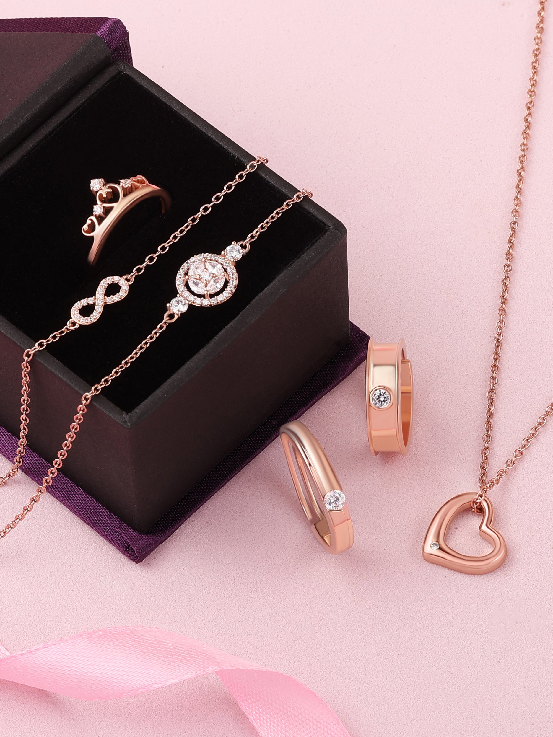 Rose gold jewellery online