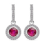 red ruby stone cubic zircon rings earrings necklace pendant bracelet for women girl mens
