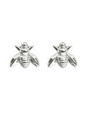 Bumblebee Silver Earrings Studs