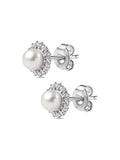 Ornate Jewels Pure Pearl Stud Earrings For Women-1