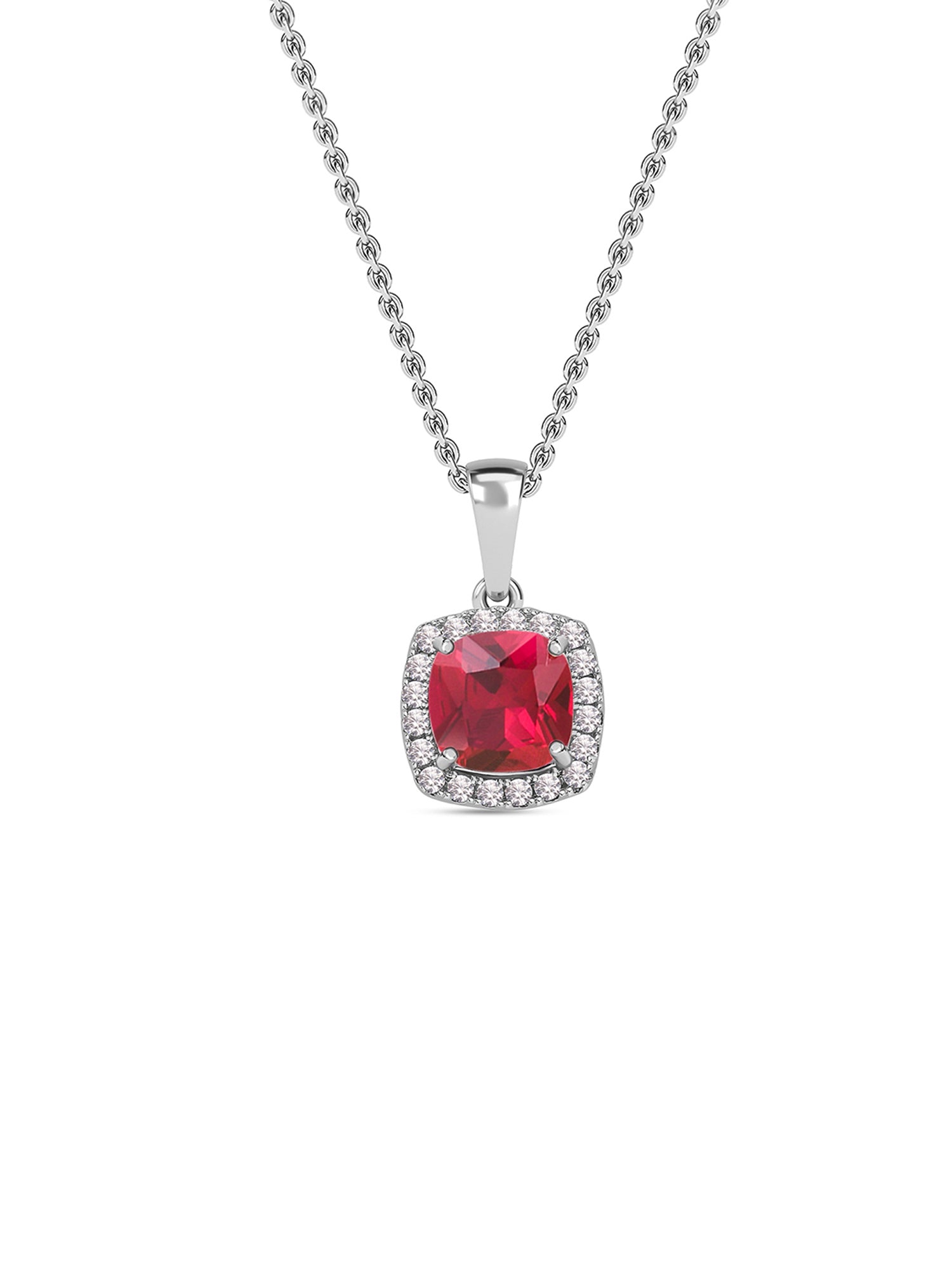 Maya Cushion Cut Ruby Necklace-2