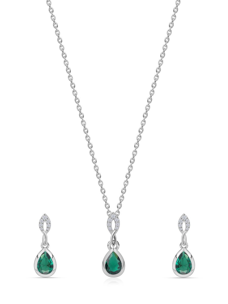 Emerald Drop Set For Women