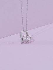 Dancing Heart Pendant With Chain-2