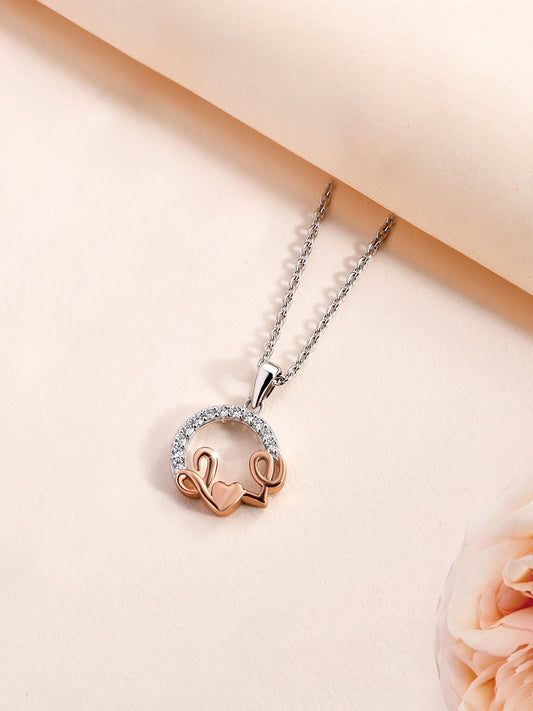 The Love Necklace In 925 Sterling Silver-8