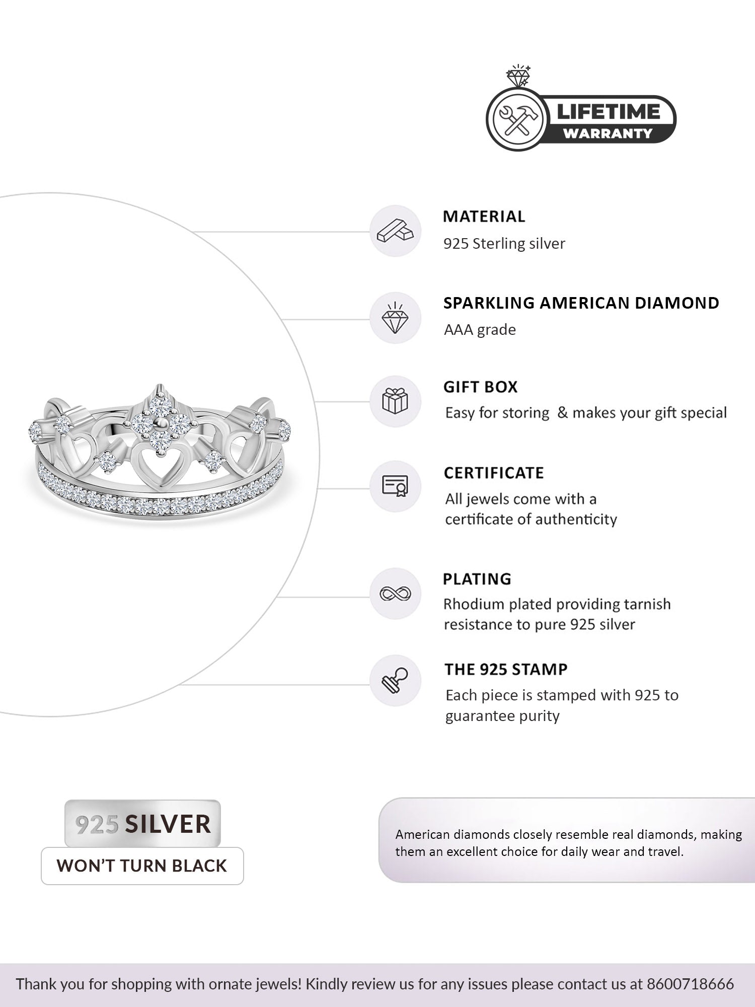 Sterling silver tiara crown online
