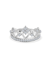 925 Silver Tiara Crown Ring