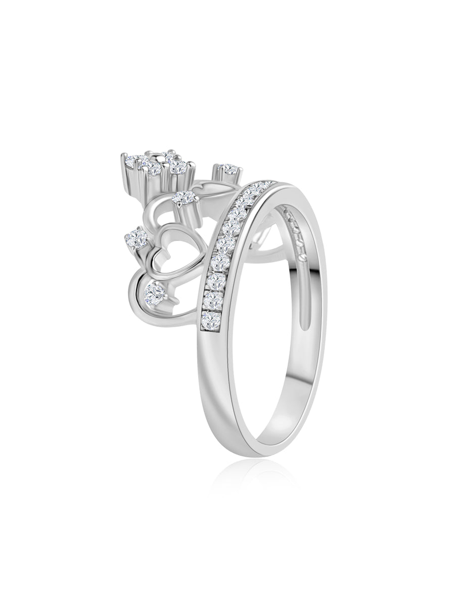 925 Silver Tiara Crown Ring