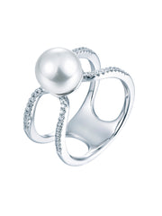 Freshwater Pure Pearl 925 Silver Ring