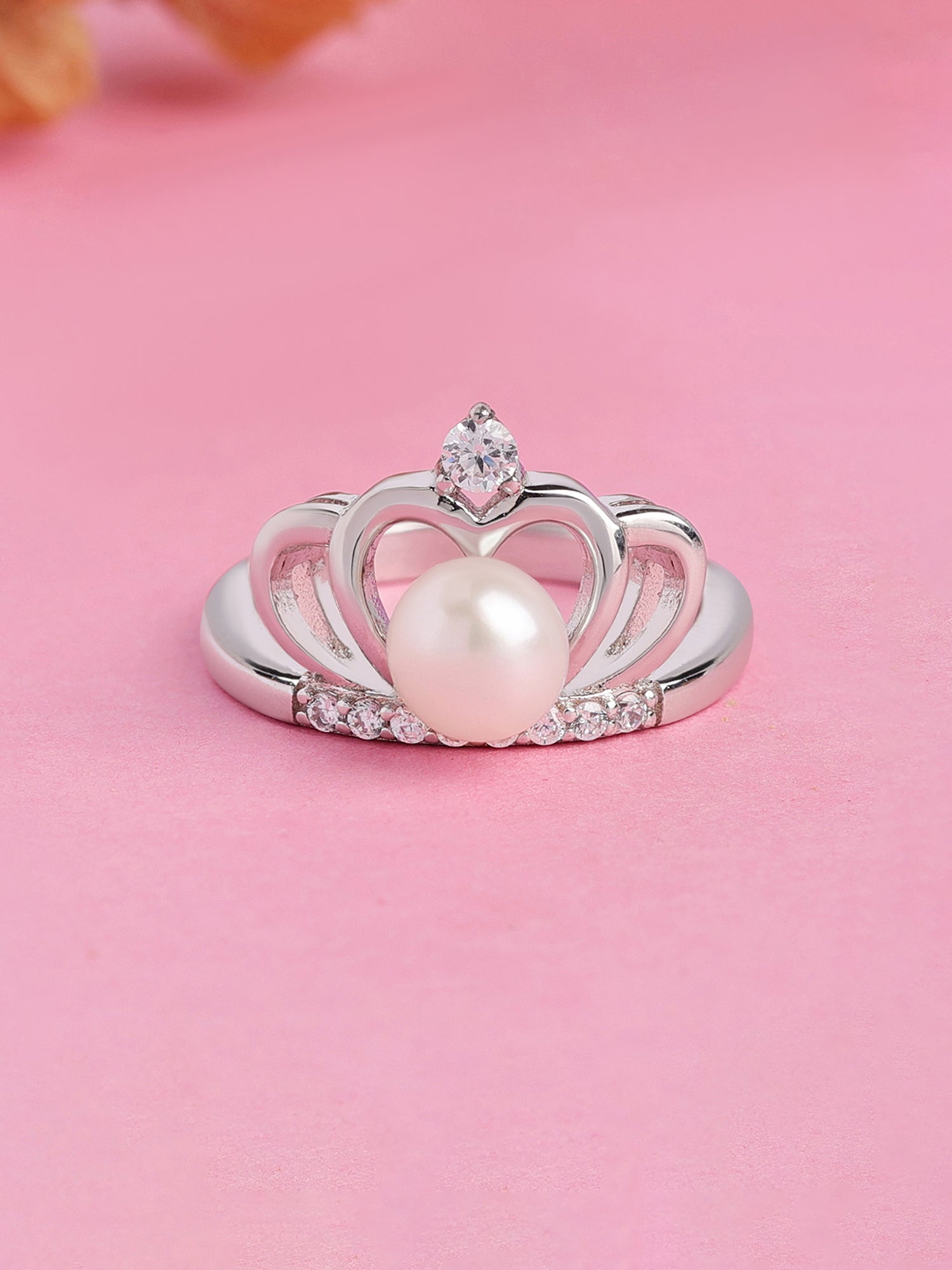 Pearl Princess Ring In 925 Sterling Silver-11