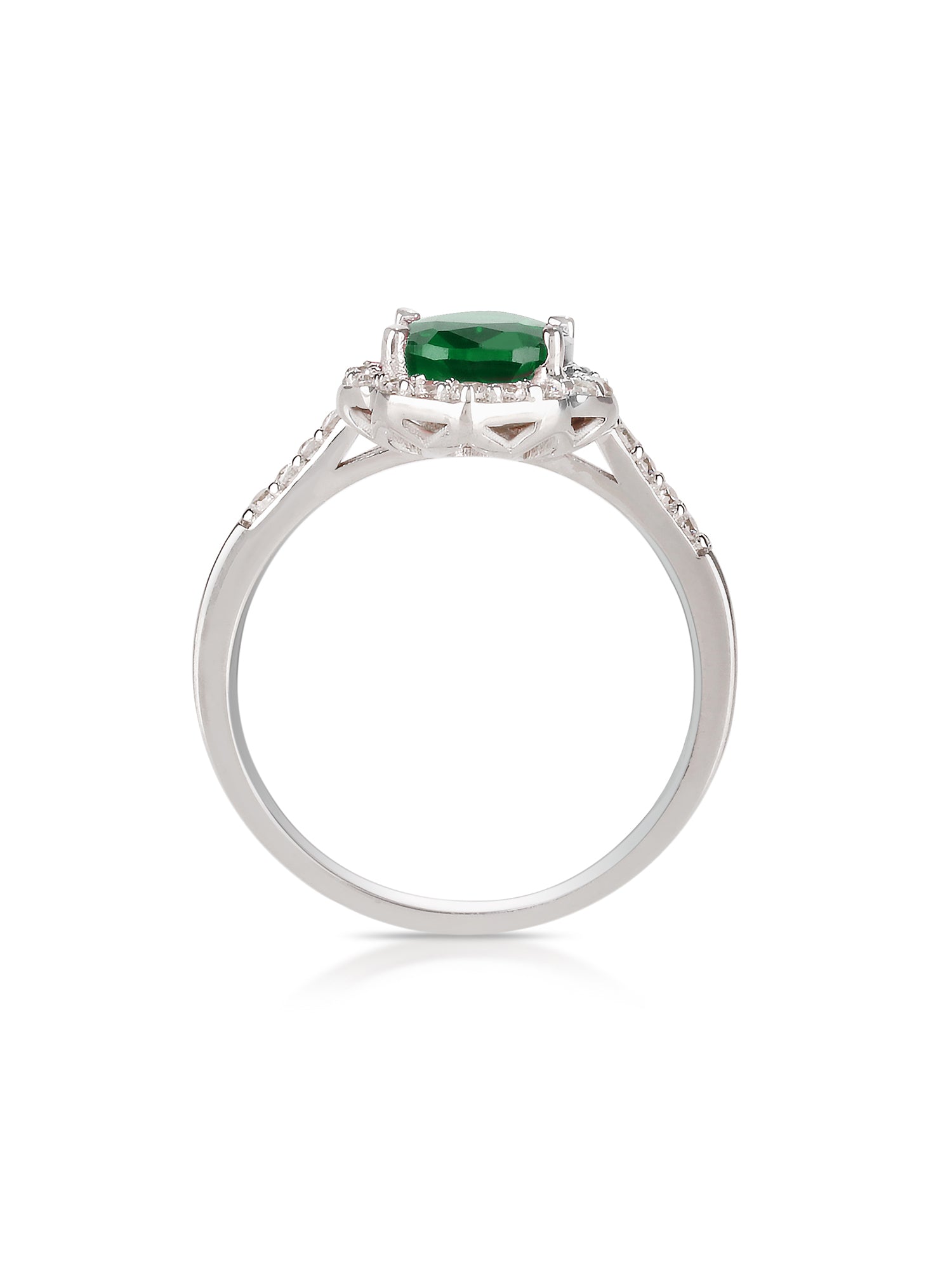 EMERALD PEAR SHAPED SIMPLE RING-2