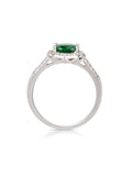 EMERALD PEAR SHAPED SIMPLE RING-2