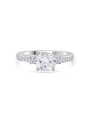 1.5 CARAT SOLITAIRE AMERICAN DIAMOND SQUARE PROPOSAL RING-3