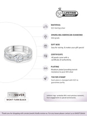 1 CARAT AMERICAN DIAMOND SOLITAIRE RING WITH A BAND-5