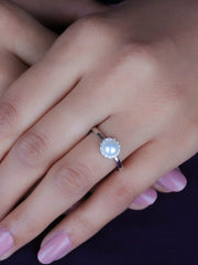 White Pearl Ring-2