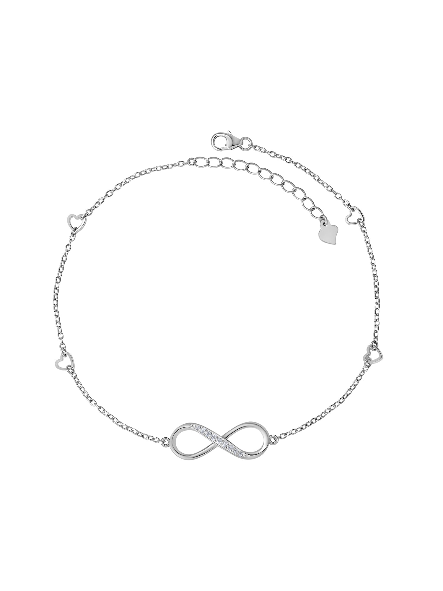 925 Sterling Silver Infinity Anklet For Women-4