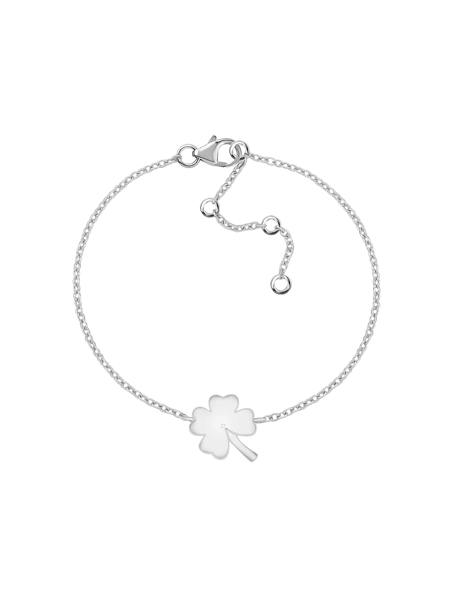 Clover Leaf Silver Bracelet For Women-4