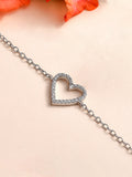 Love In Heart Silver Bracelet-7