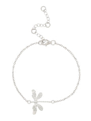 Pure 925 Sterling Silver Dragonfly Bracelet For Women