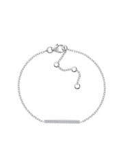 American Diamond Trendy Silver Bracelet For Women-6