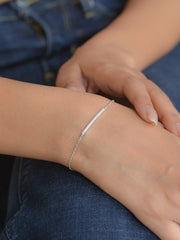 Set of 3 Trendy Silver Bracelets For Women-2