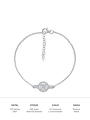 Set of 3 Diamond Look Bracelets For Women-3