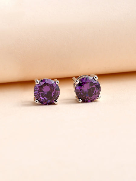 14K Gold Heart Shape Amethyst Earrings 66550: buy online in NYC. Best price  at TRAXNYC.