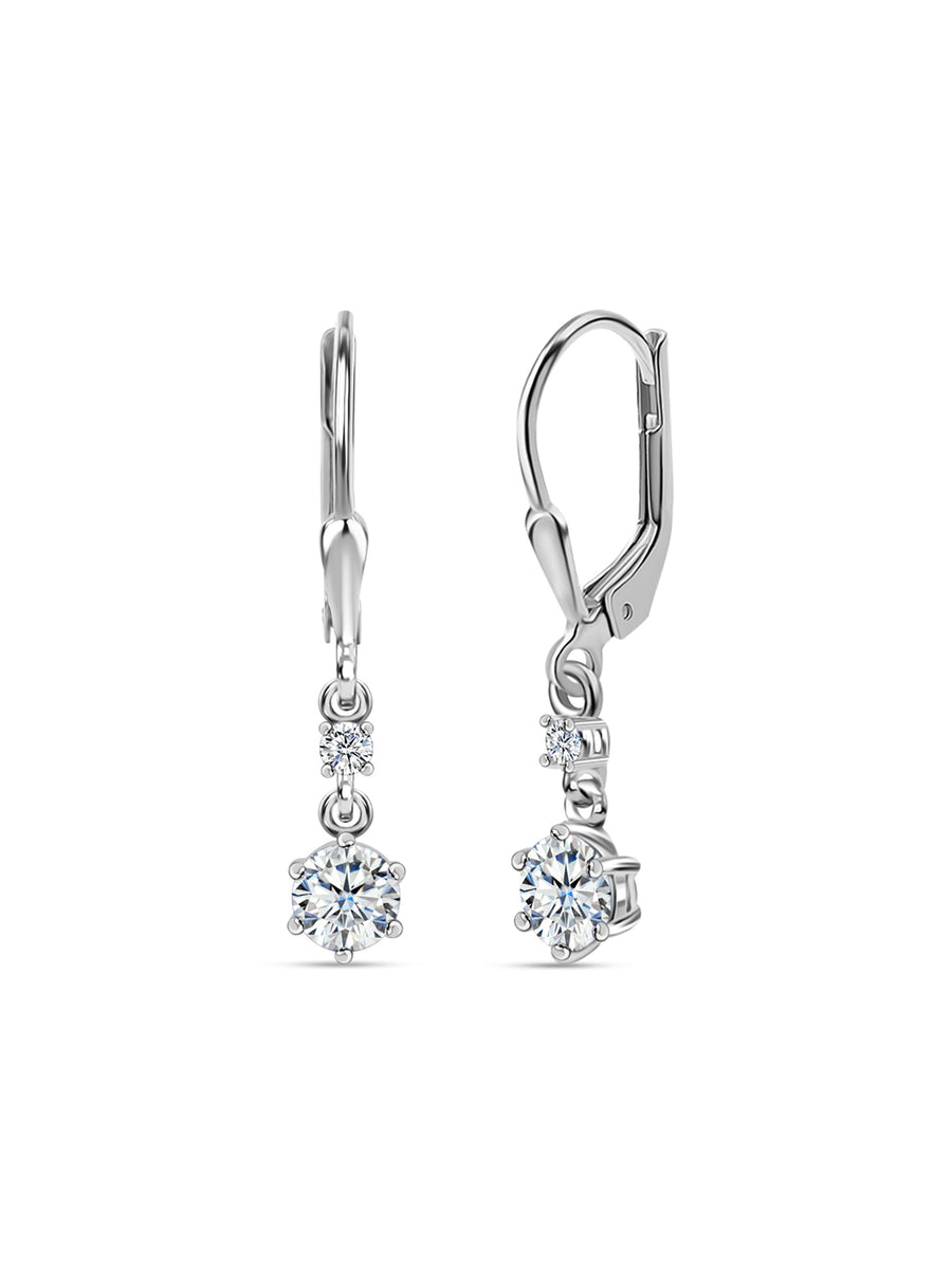 Ornate Jewels Solitaire Dangle Drop Earrings For Women